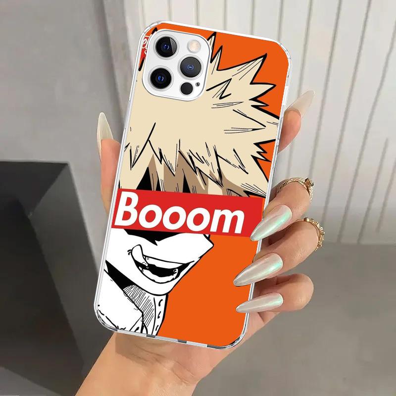 My Hero MHA Bakugou Katsuki Phone Case for Iphone 16 15 14 13 12 Mini 11 Pro Max 16E X XS XR 7 Plus 8 SE 2020 Soft Funda Print S