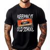 Old School 80s 90s Mixtape Cassette Tape Funny Shirts T Shirt Men Gift Print Camisetas De Hombre Casual