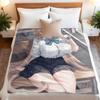 Cartoon Blue Archive Ichinose Asuna Flannel Blanket Cover Warm Soft Anime Blanket Multifunctional Decor Home Universal Blanket