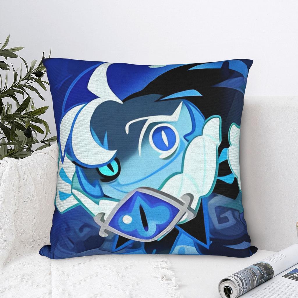 Shadow Milk Cookie Run Kingdom Square Pillow Covers Seat Cute Cartoon Anime Cushion Case Home Decoration Pillow Cover 45*45