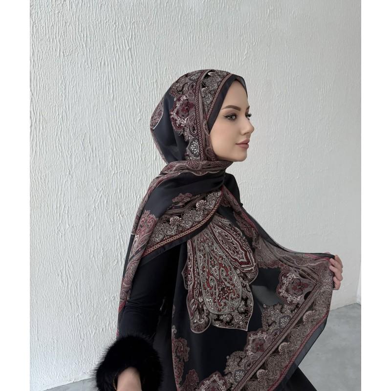 Gradient Chiffon Scarf Lightweight Breathable Wrap Shawl Women UV Protection Head Cover