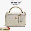 Retro Handheld Diamond Lattice Bucket Bag - 2025 Stylish Crossbody Chain Bag for Women