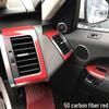 Carbon Fiber Interior Stickers for Range Rover Sport: Center Console, Gear Shift, Window Lift Decoration
