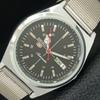 REFURBISHED SEIKO 5 AUTOMATIC 6309A VINTAGE JAPAN MENS BLACK WATCH A442883-1