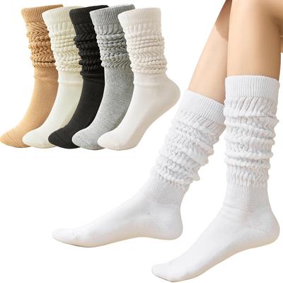 IFSUN Loose Knee Pile Perfect for High School Students and School Uniforms Women's Socks, Cute, Warm, Sole, Sweat-Wicking, Breathable, Antibacterial,