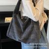 Canvas bag women's large capacity 2025 new autumn and winter leisure relaxation shoulder shopping bag class tote bag