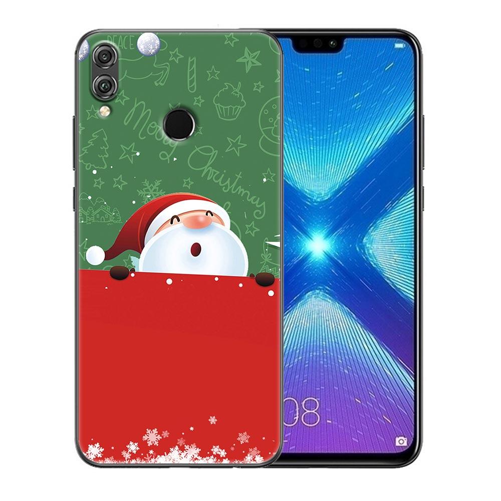 Merry Christmas Santa Claus Elk Phone Case For Honor X8 60 8X 9X 50 30i 21i 20 9A Play Nova 8i 9 SE Y60 Magic4 5G Pro Lite Cover
