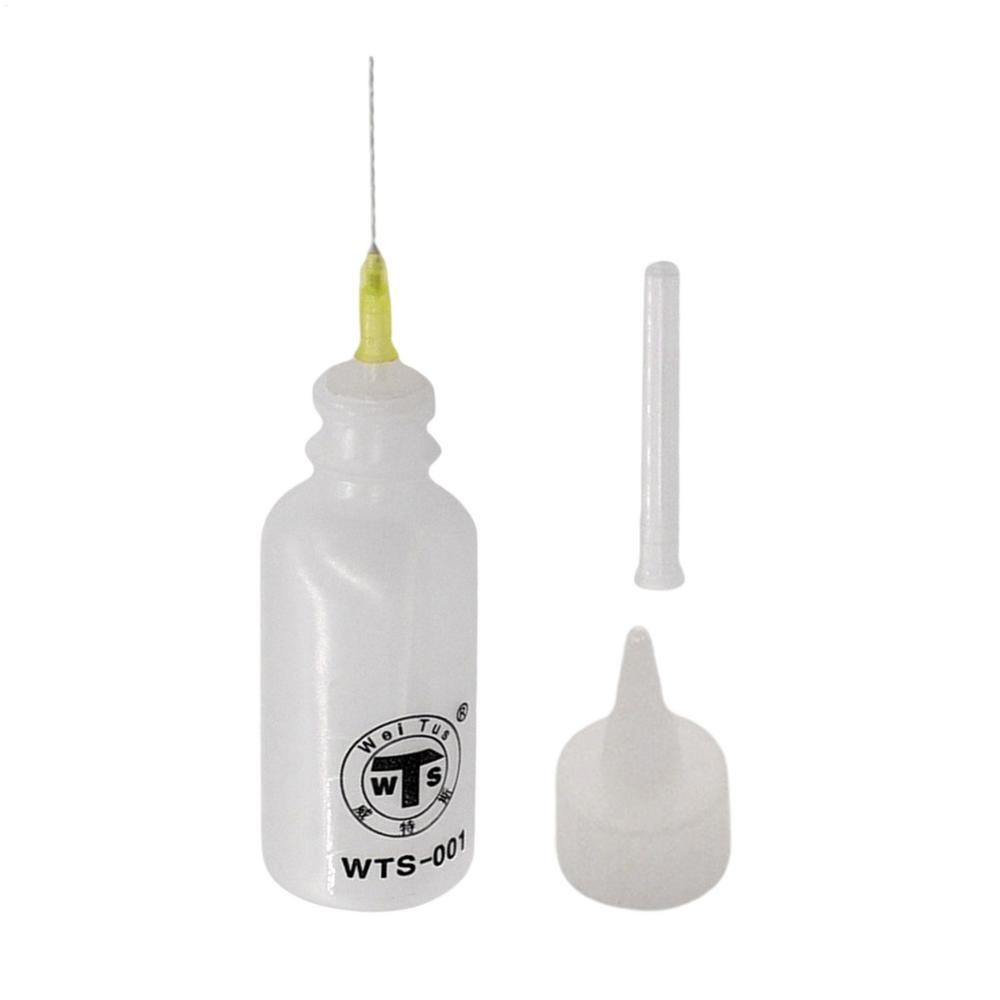 

100ml Needle Tip Glue Bottle,Squeeze Plastic Bottle Dispensing Needle Childproof Caps Needle Tip Bottles Liquid Flux Dispenser білий