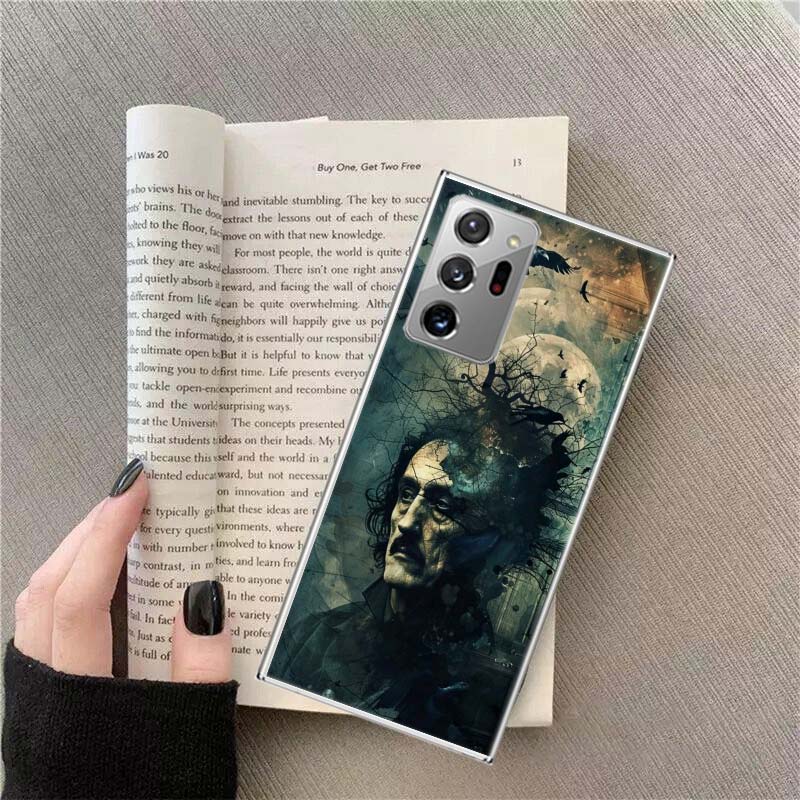 Edgar Allan Poe Phone Case For Samsung Galaxy S25 Edge S24 S23 FE S22 S26 Ultra S21 S20 S10 Plus Capa Soft