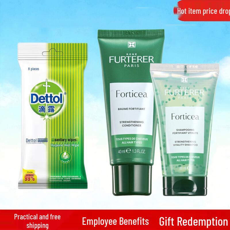 Dettol Hygiene Wipes & Rene Furterer Haircare Trial Pack