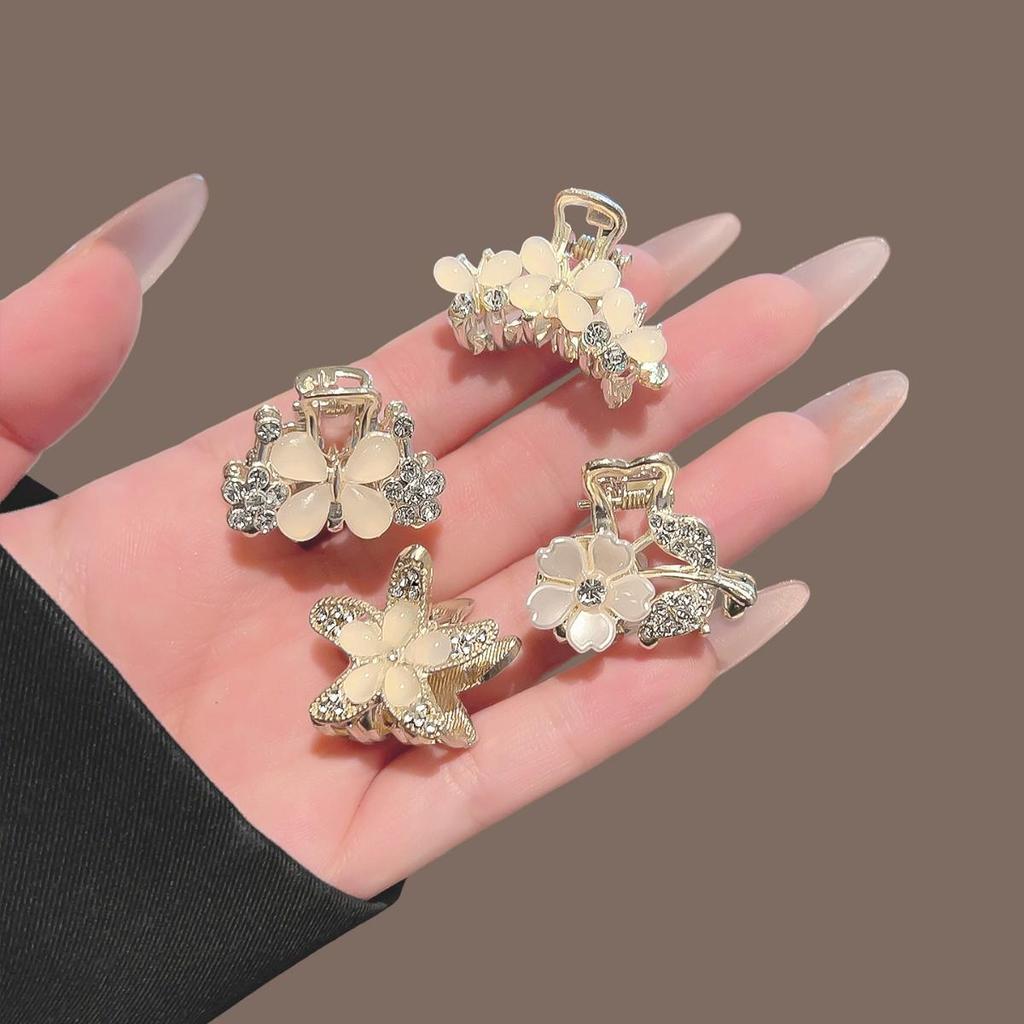 Korean Style Princess Bow Hair Clip for Women - High-End Side Bangs Double Clip Hair Accessory