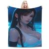 Tifa Swimwear Theme Flannel Printed Blanket Suitable for All Seasons Suitable for Living Room Office Sofa and Travel 180x250CM