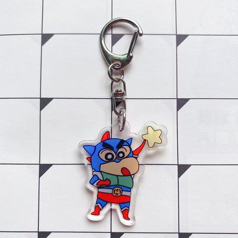 Crayon Shin-chan Acrylic Keychain - Cute Anime Pendant for Cosplay & Decoration