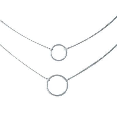 Silver Necklace Without Stones (2014331)