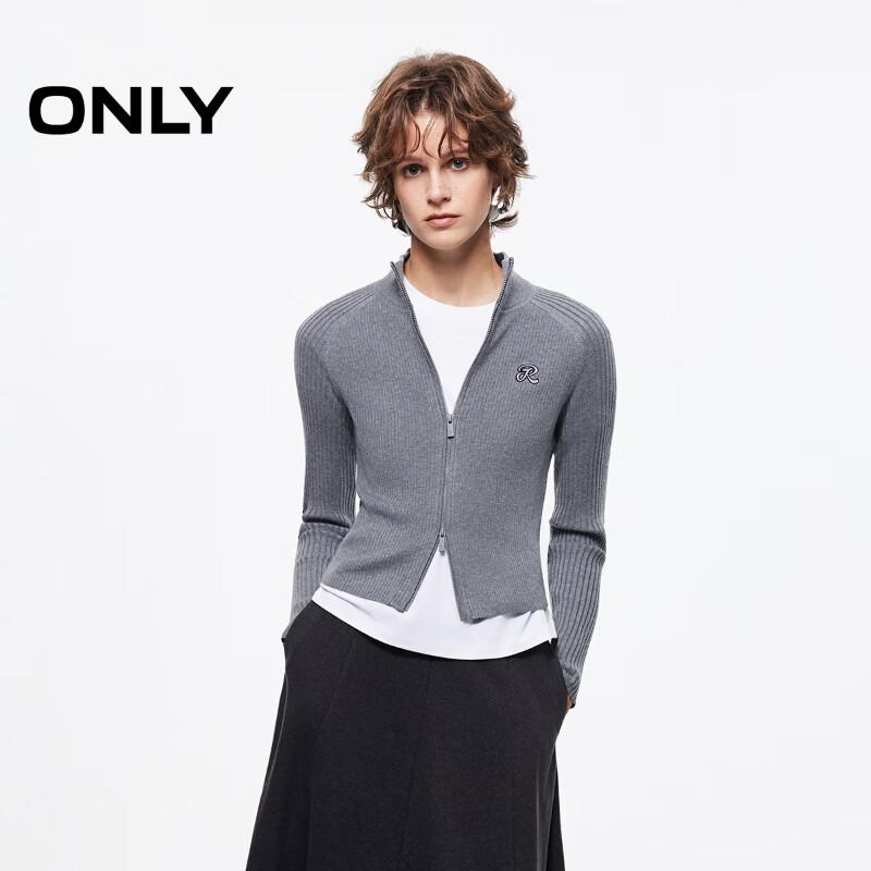 

ONLY Fall 2025 Women s Colorblock Embroidered Knit Cardigan S