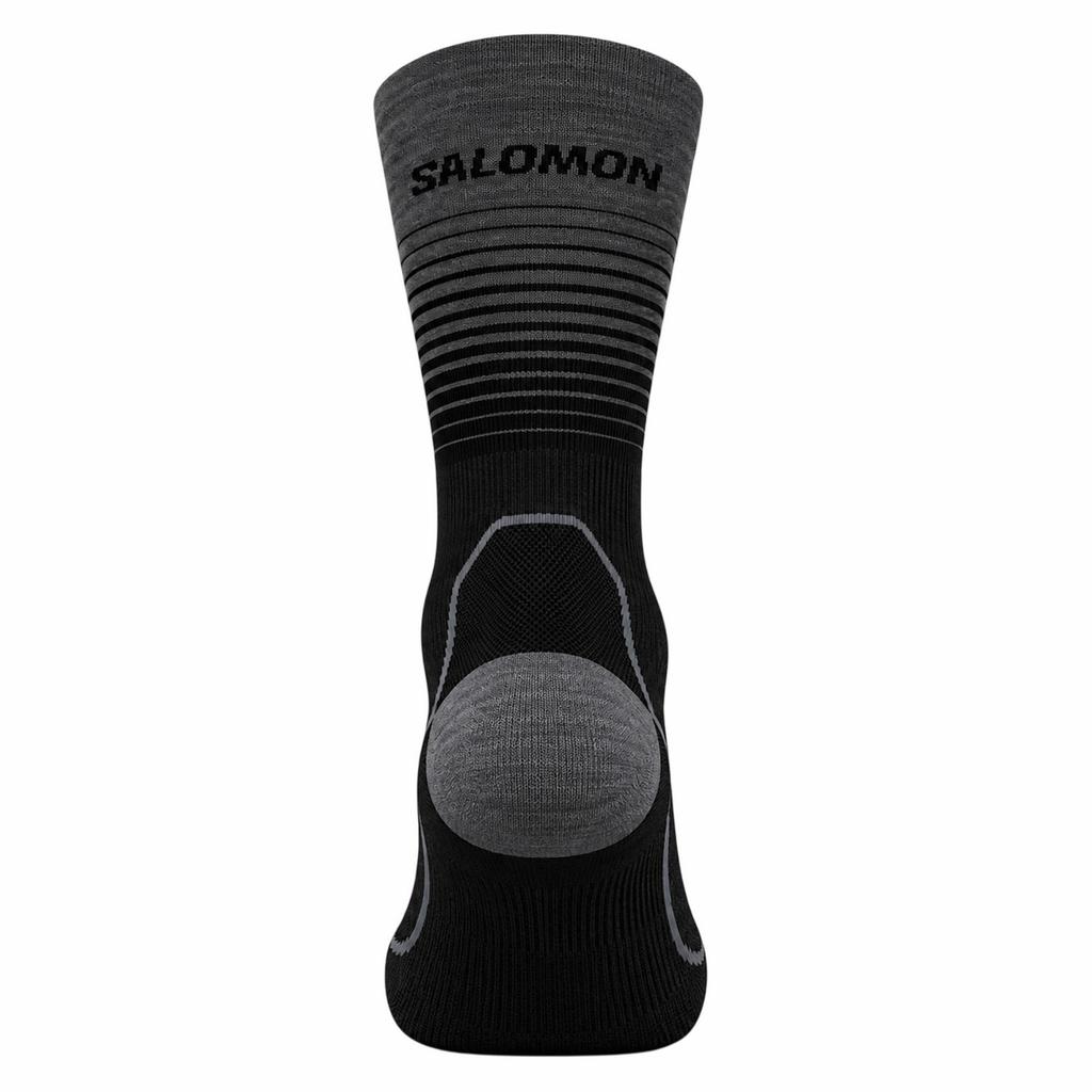 Salomon Mens Horizontal Stripe Walking Socks (Pack of 2)