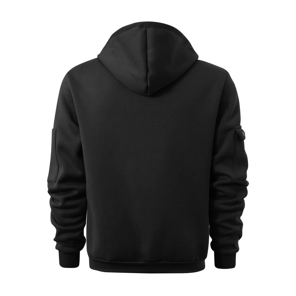 Men's Printed Sweatshirt Hoodie Zipper Arm Pocket Cardigan Men's Sports Large Size Casual Hoodie