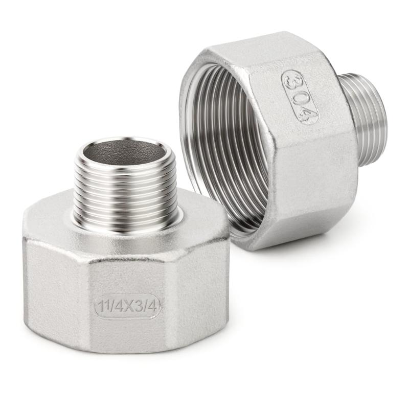 

Corrosion Resistant Pipe Fitting 3/4 Inch NPT External to 1.25 Inch NPT Internal Thread Converter for Pipe Systems 1
