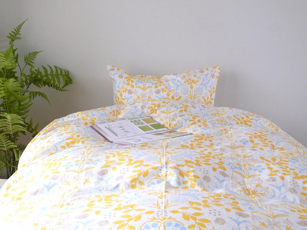 Quarter Report Duvet Cover Single Send You Flowers Yellow W150 X H210cm Comforter Case Sold Separately In (Zipper Type) [Made Japan]