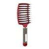 1pcs Detangling Curved Vented Boar Bristle Hair Brush Scalp Massage Comb Hollow Out Anti-static for Wet Curly Hair Salon
