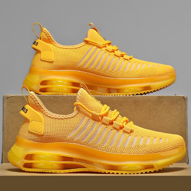 

Unisex Sneakers Men Women Lightweight Breathable Running Non Slip Casual Sports Shoes for Women Men Kids Family Matching 45 жовтий