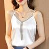 2023 Camicette da donna con scollo a V ricamate Camicette da donna in seta casual Camicie Top in raso Donna Camicia in raso elastico Top Abbigliamento 14214