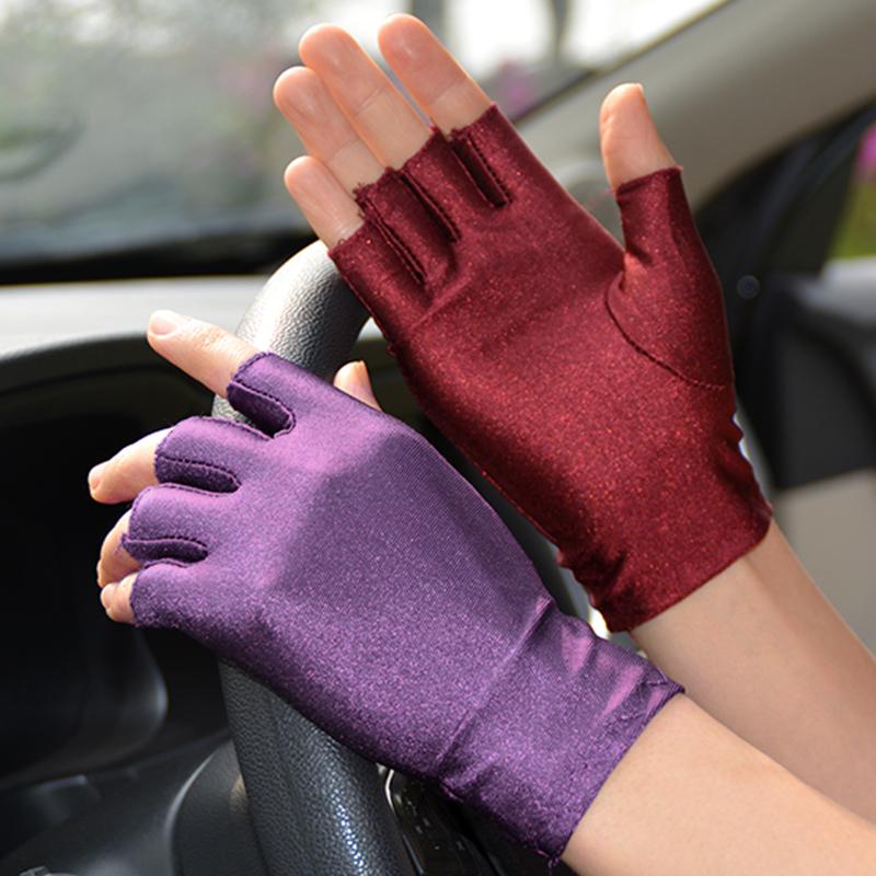 

Женские перчатки с полупальцами, варежки для верховой езды, вождения, весна-лето, тонкие спортивные аксессуары на открытом воздухе