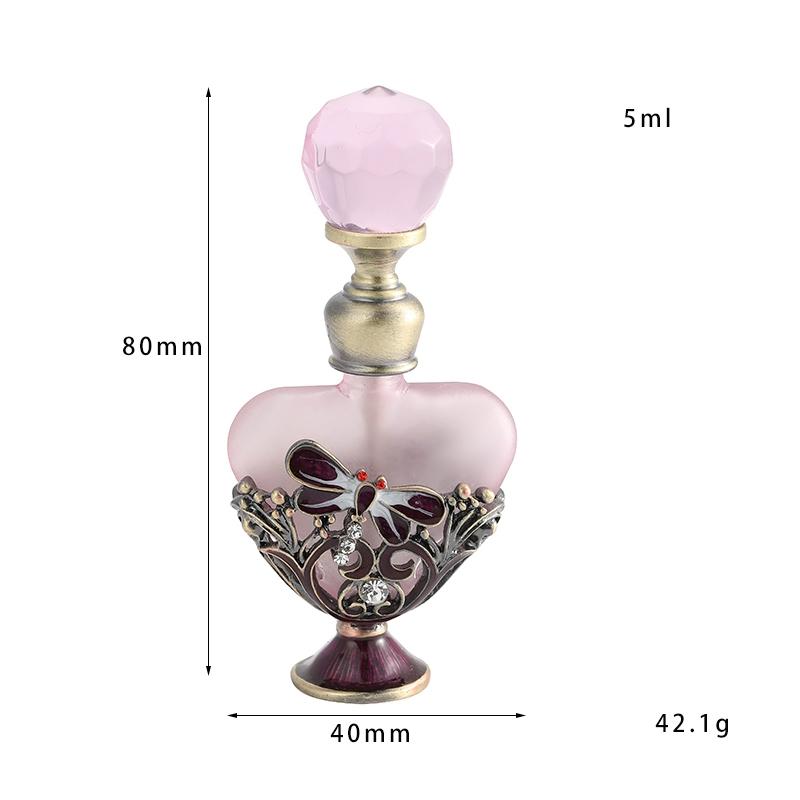 1PC 5/7/10/12/15/25/30/40ml Refillable Empty Perfume Bottles Crystal Glass Essential Oil Bottle Home Decor Wedding Party Gift