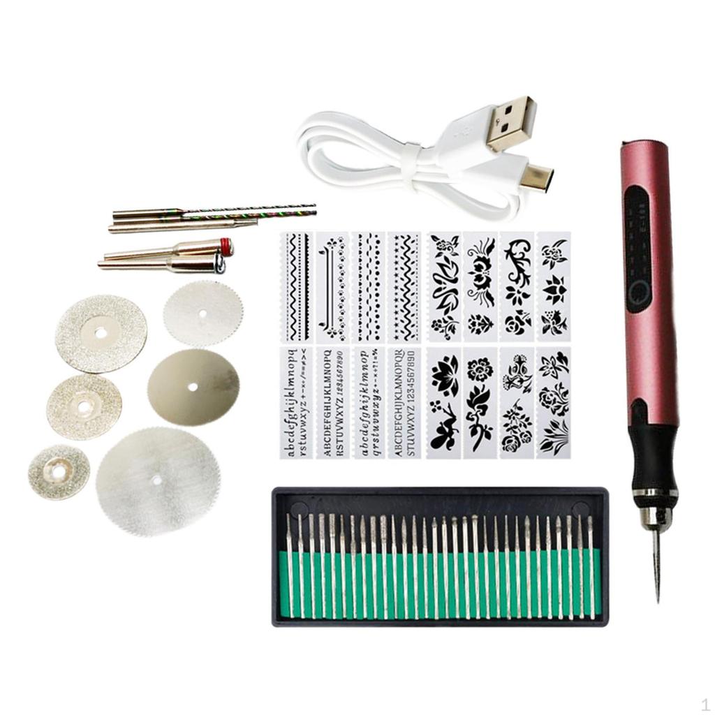 60-teiliges handgeführtes kabelloses Rotationswerkzeug zum Schneiden, Gravieren, Trimmen