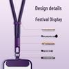 Adjustable Length Anti-Theft Mobile Lanyard with Stainless Steel Clip