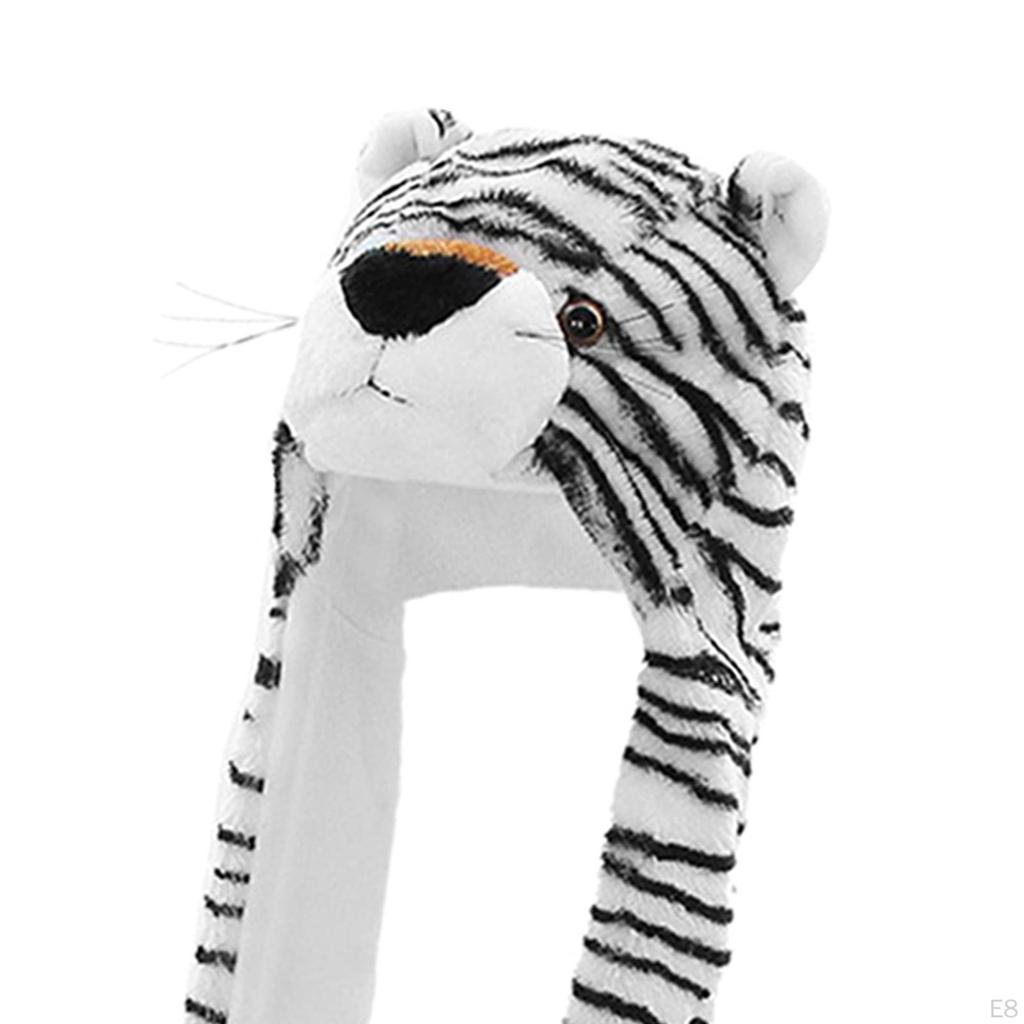 3 in 1 Animal Hat Gloves Scarf, Halloween Fancy Dress Winter Warm Soft Cosplay Photo Props Costume
