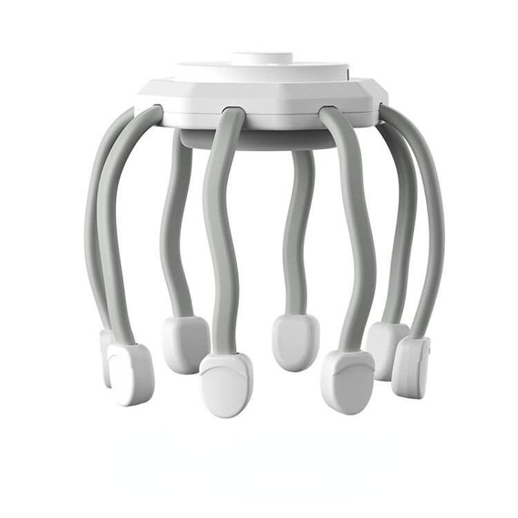 Elektrikli Baş Masaj Aleti Ahtapot Kafa Derisi Masaj Aleti Titreşimli Rahatlama ve Stres Giderme İçin Uyku Kalitesini Artırma