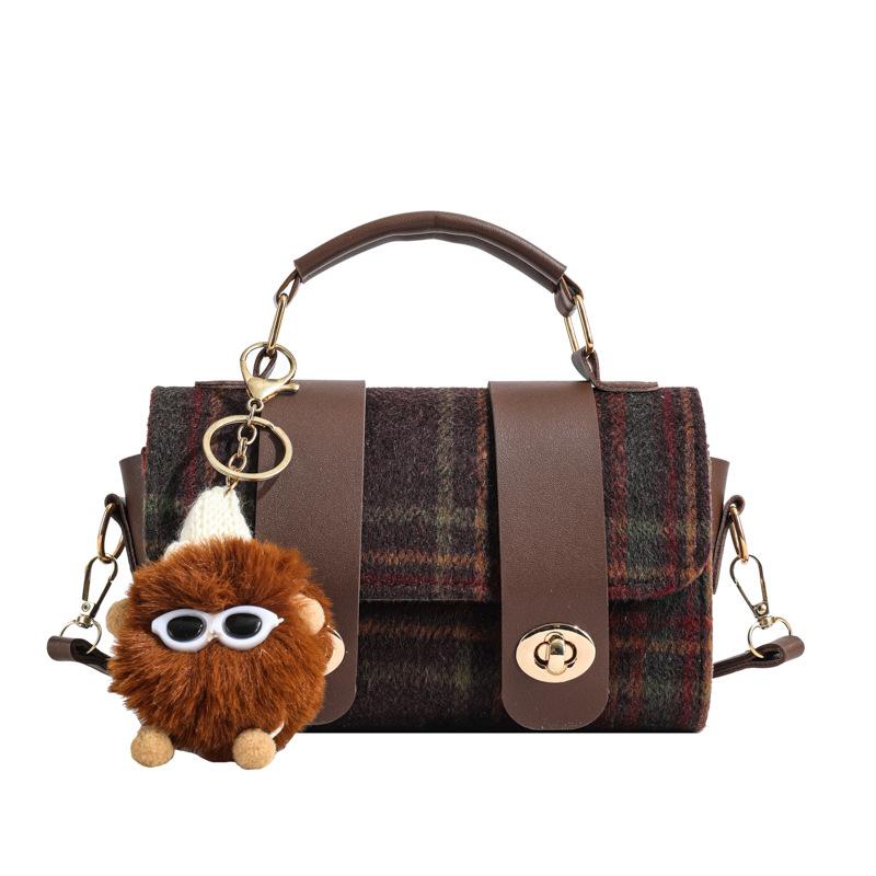 Mode Schloss Kleine Tasche für Damen, Retro Umhängetasche für Damen für den frühen Frühling