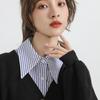 Stripes False Collar Detachable Lapel Half Shirt New Fake Collar  Women Girls