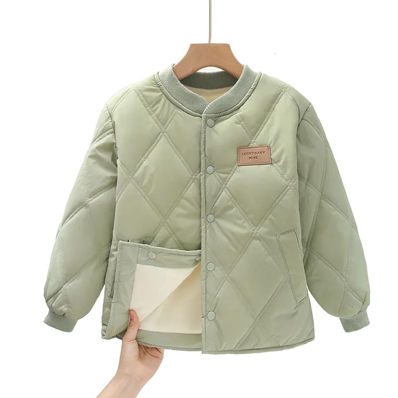 Children Autumn Sports Casual Outerwear Kids Winter Padded Jackets Boys Girls Thick Warm Coats Quilted Bottoming Jacket