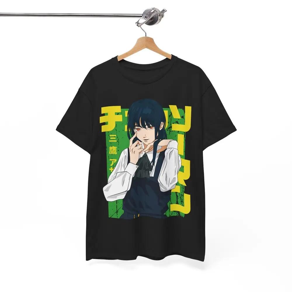 Asa Mitaka Shirt Anime Tee T-Shirt Pochita Makima Manga Otaku Denji