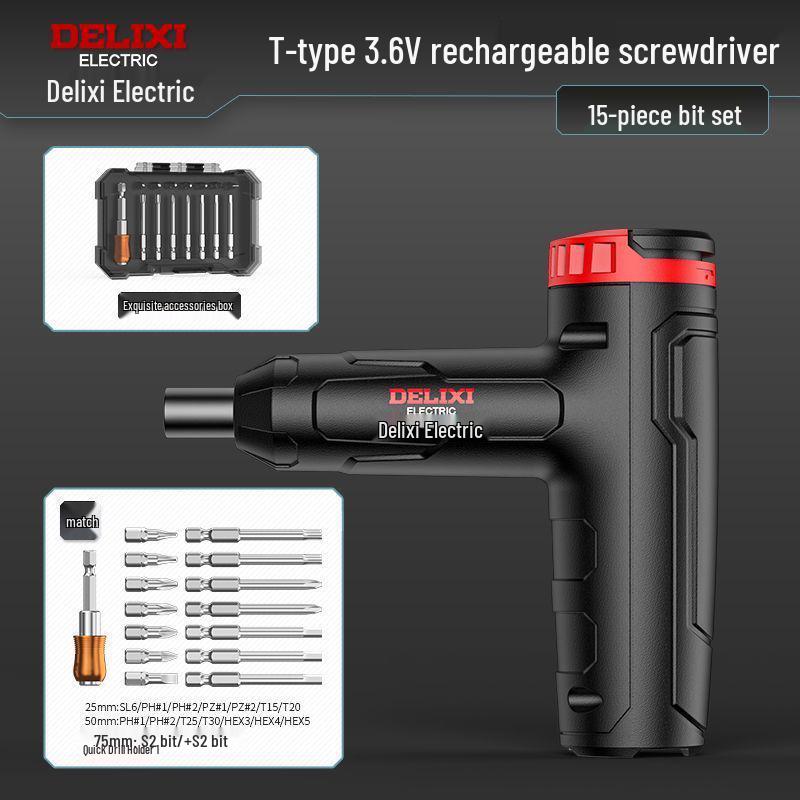 Delixi Multifunktions-Elektroschrauber & Mini-Lithiumbohrer für den Heimgebrauch
