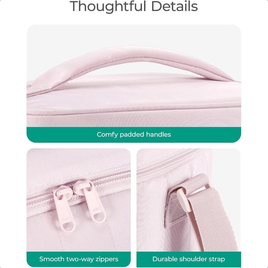 Lunch Box for Women Insulated Lunch Bag Cute Puffer Lunch Tote Bags Lightweight Quilted Reusable Cooler for Work Picnic Travel