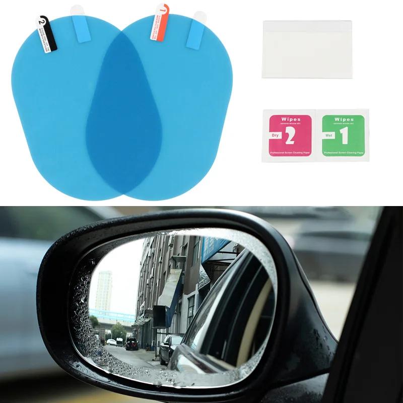 2PC Rainproof Film Sticker Car Rearview Mirror Protective Rain Proof Anti Fog Waterproof Stickers Car Window Transparent Sticker