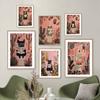 Funny Black Cat Dog Frog Animals On The Toilet Reading Poster Bath Prints Canvas Painting Wall Art Pictures for Toilet WC Decor