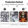 Halloween Jack Skellington Pumpkin Pearl Painting Art Kit Handmade Diy Home Decorations