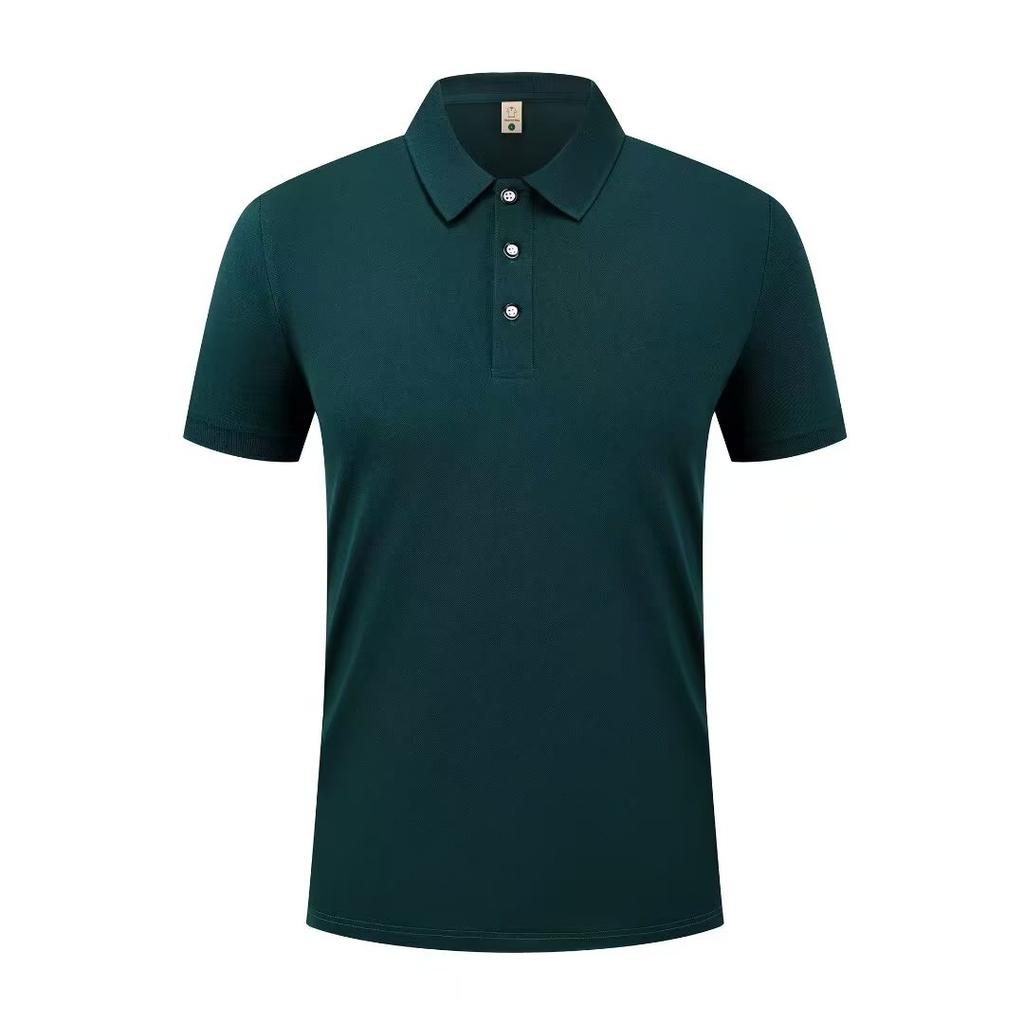 2026 Summer New Men's Fashion Casual Breathable Comfortable Polo Shirt Solid Color High Quality Short Sleeve T-shirt