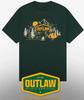 Outlaw Music Festival July 2025 Shirt Green Color Full Size PA250 Unisex T-Shirt