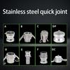 High Pressure Quick Disconnect Pipe Coupling Strong Stainless Steel Fast Connect Fitting Multipurpose for Various Applications