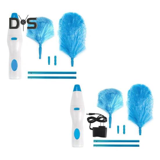 360-Degree Rotating Electric Duster Brush Battery Powered Quick Cleaning Super Absorbent Washable Dust Collector Wireless Cleaning Brush