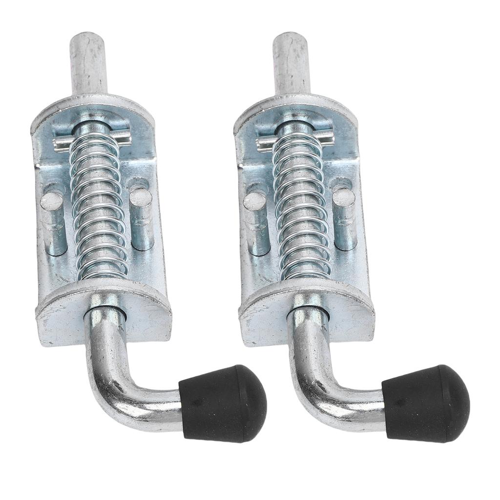 2PCS 6 Inch Spring Loaded Latch Pin Heavy Duty Latch Pin Door Lock for Tailgate Trailer Carriage Garage