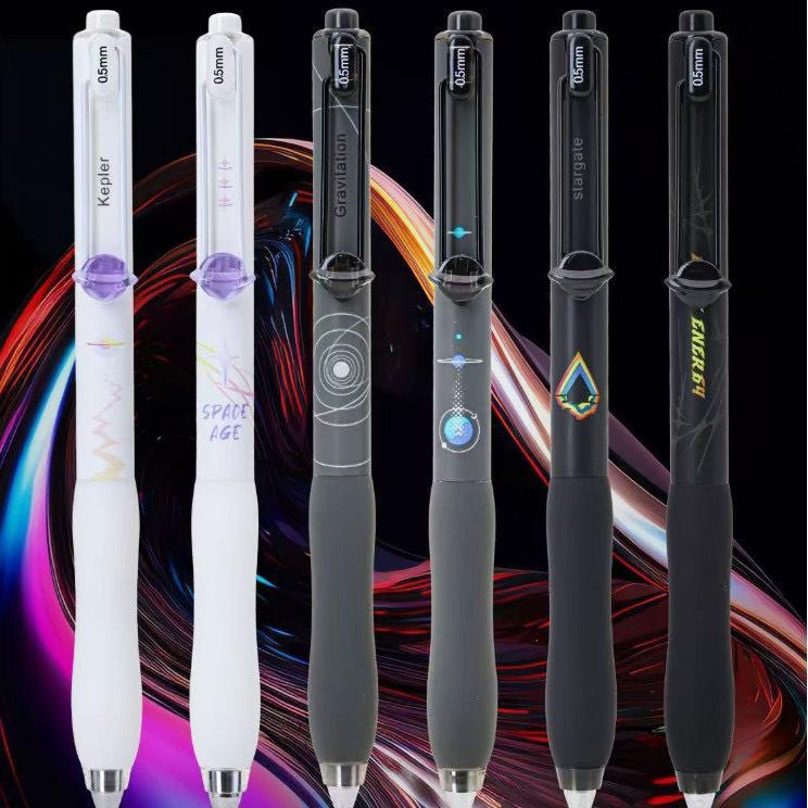 

Dongmi Metaverse 0.5mm Low-Gravity Double Ballpoint Black Pen with Ultra-Soft Grip and Fast-Drying Ink. Dark Matter [Price for 1 piece]