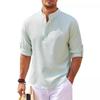 Men's Casual Stand Collar Plaid Shirt with Pineapple Print, Long and Short Sleeve Options (2025)