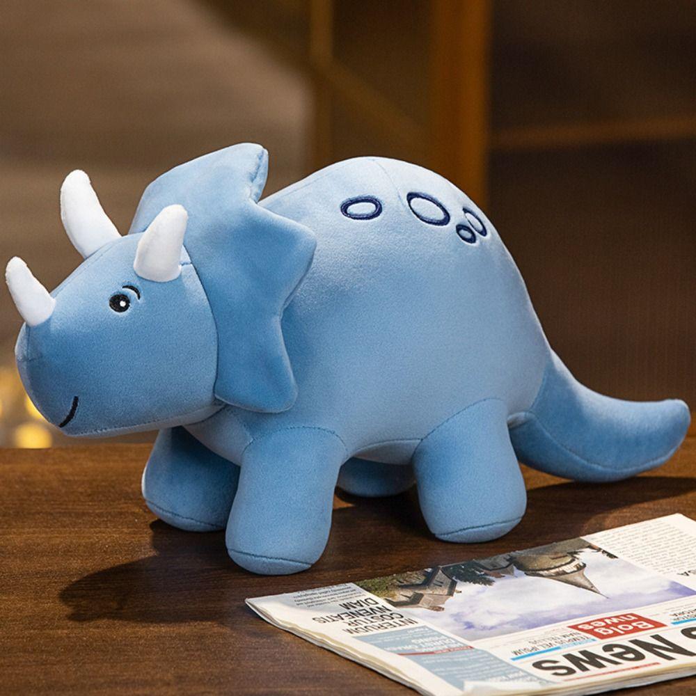 Barevná plyšová hračka Triceratops s dinosaury, kreslená hračka pro děti, dívky a chlapce