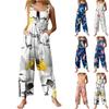 Damen Casual Overalls Jumpsuits Verstellbare Träger Ärmellos Sommer Niedlich Bequem Strampler Mit Tasche